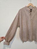 Vintage Lands End Henley Sweater (L)
