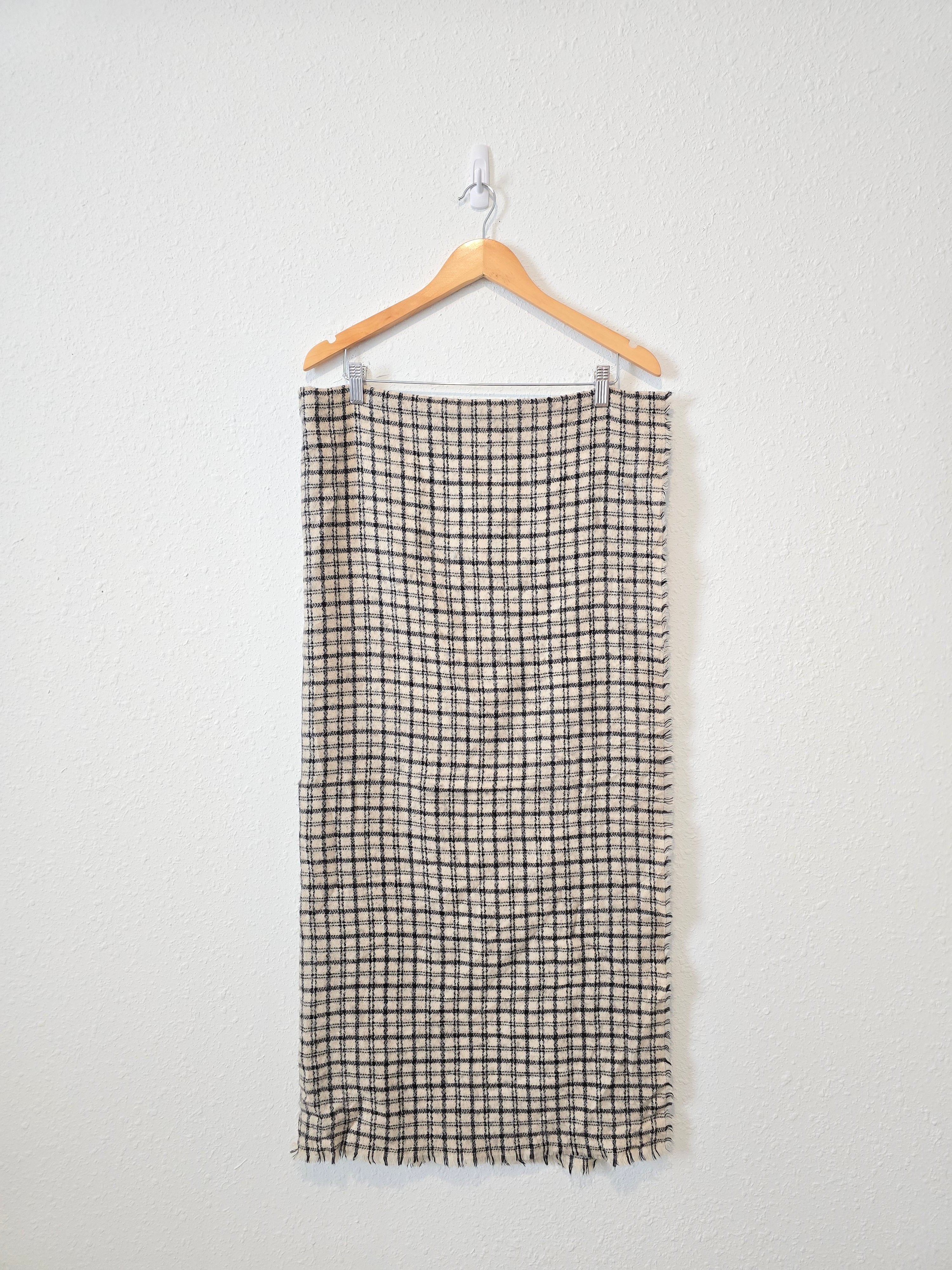 Zara Oversized Plaid Scarf