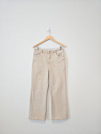 Zenana Neutral Wide Leg Jeans (L)