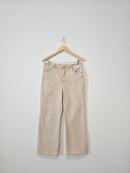 Zenana Neutral Wide Leg Jeans (L)
