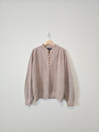 Vintage Lands End Henley Sweater (L)