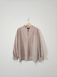 Vintage Lands End Henley Sweater (L)