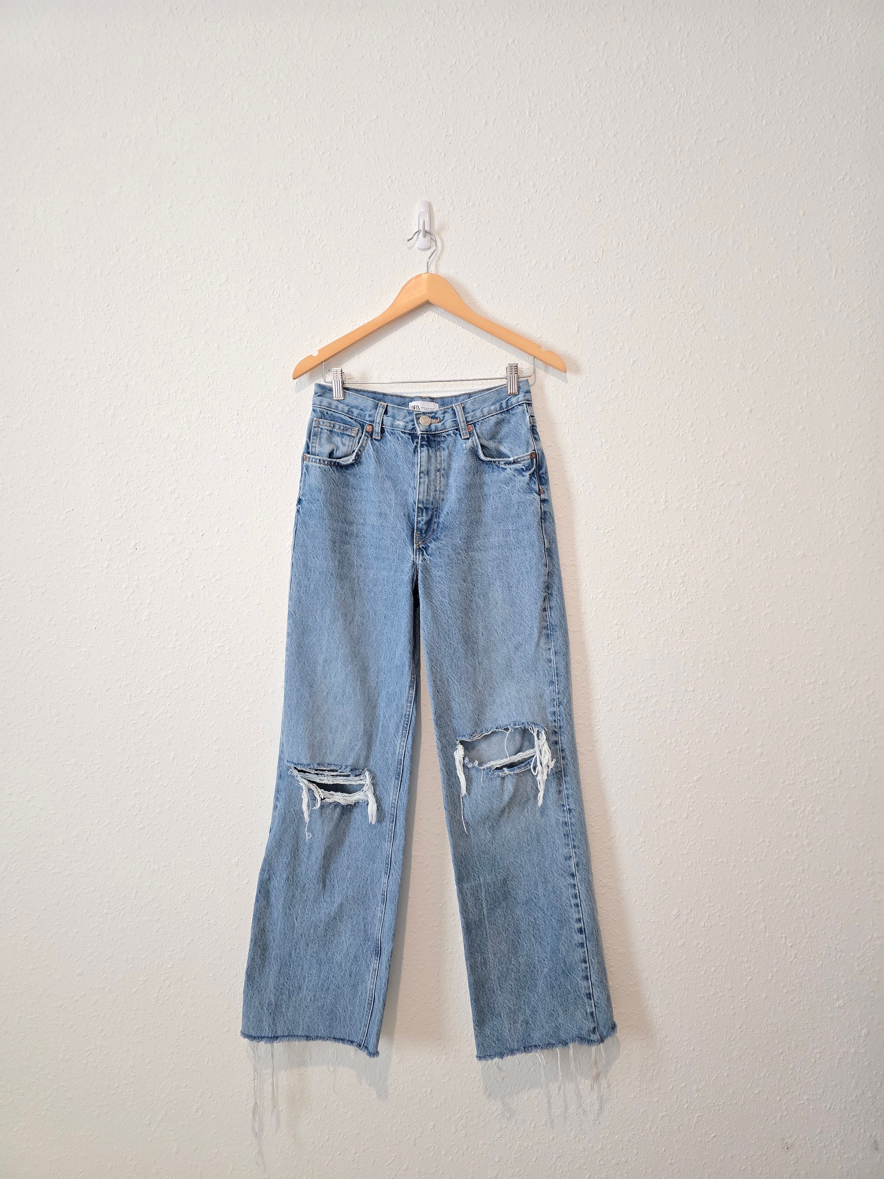 Zara Relaxed Wide Leg Jeans (6)
