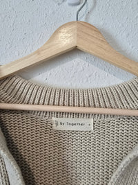 By Together Striped Collared Sweater (S)