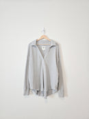 Aerie Gray Waffle Pullover (M)