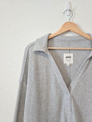 Aerie Gray Waffle Pullover (M)
