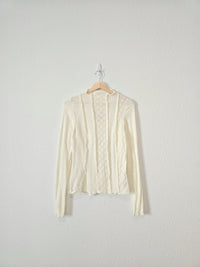 NEW Free People Floral Lace Top (M)