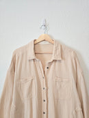 By Together Gauze Button Up (L)