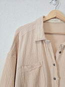 By Together Gauze Button Up (L)