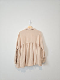 By Together Gauze Button Up (L)