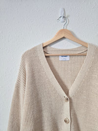 Oat Cotton Linen Sweater (L)