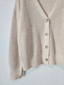 Oat Cotton Linen Sweater (L)