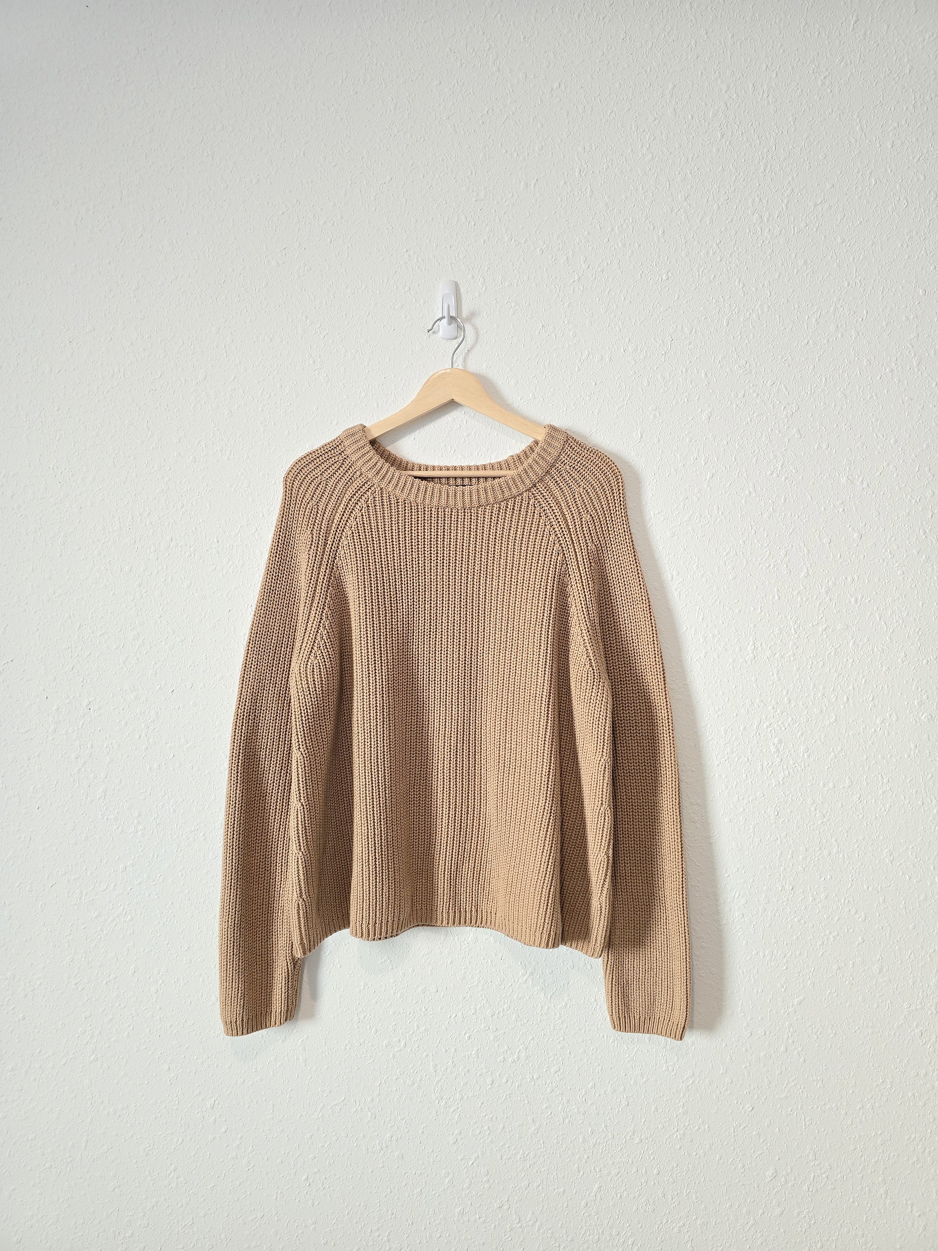 Quince Camel Crewneck Sweater (XL)