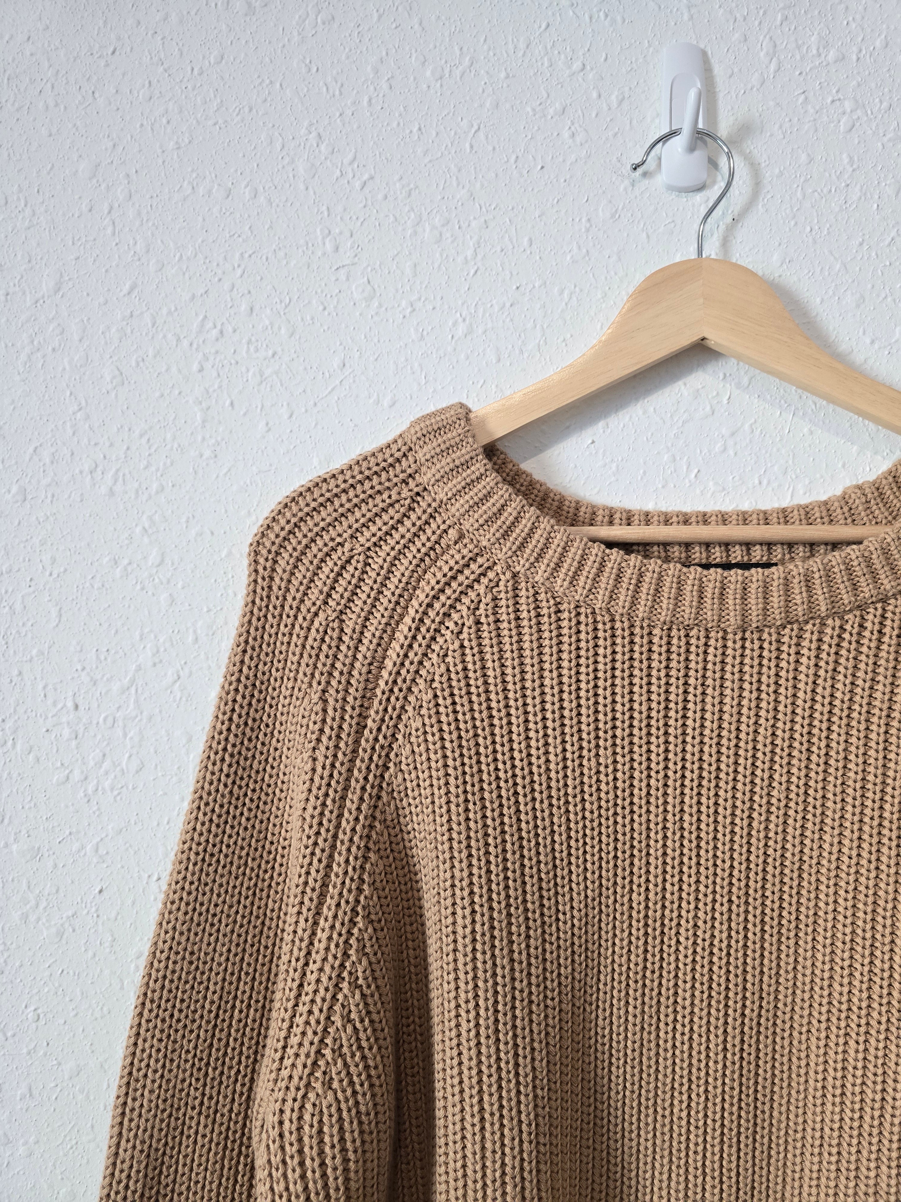 Quince Camel Crewneck Sweater (XL)