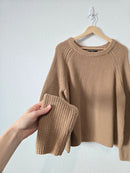 Quince Camel Crewneck Sweater (XL)