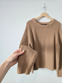 Quince Camel Crewneck Sweater (XL)