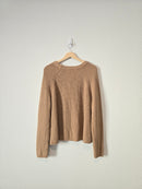Quince Camel Crewneck Sweater (XL)