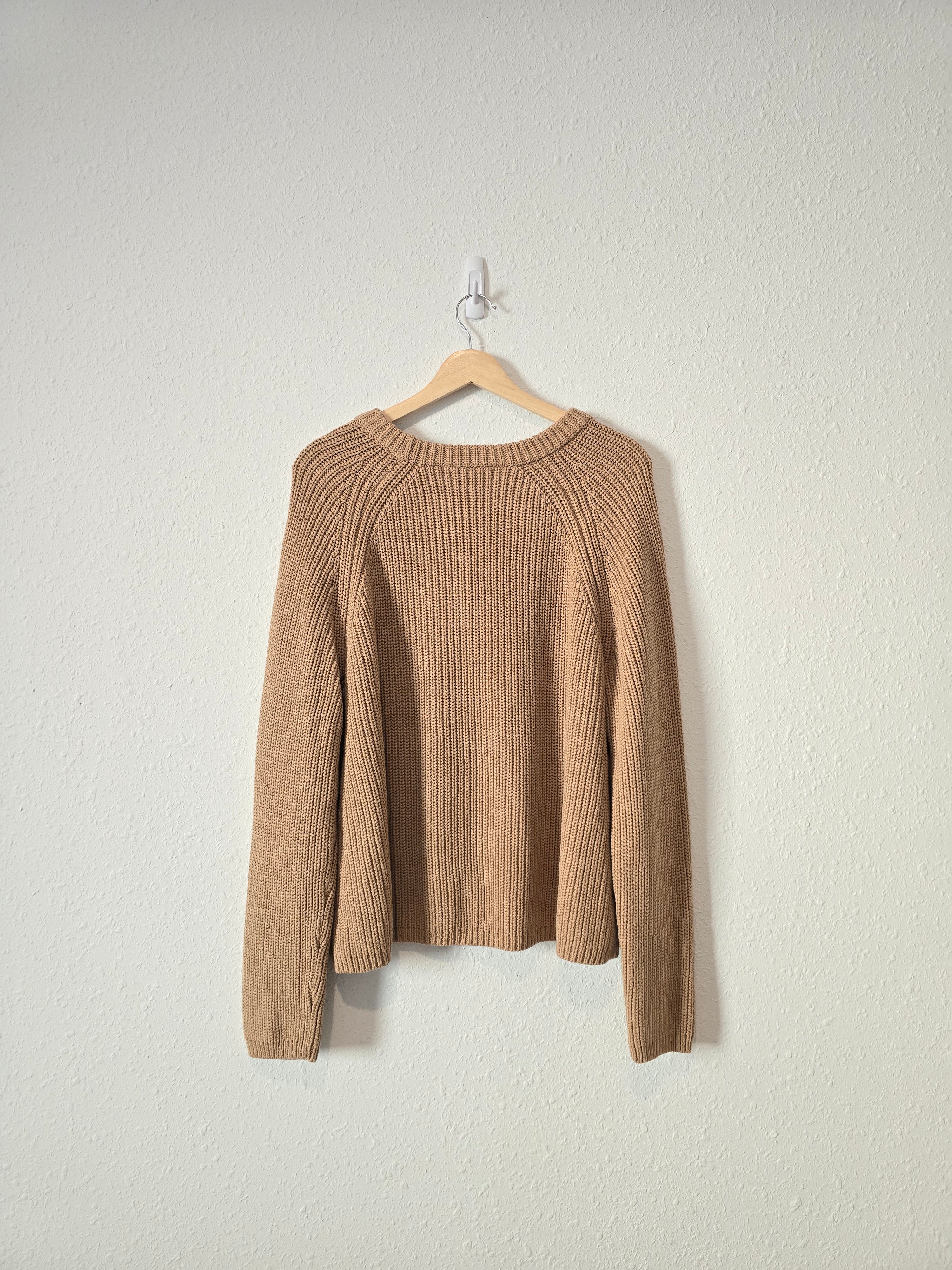 Quince Camel Crewneck Sweater (XL)
