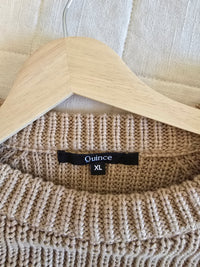 Quince Camel Crewneck Sweater (XL)