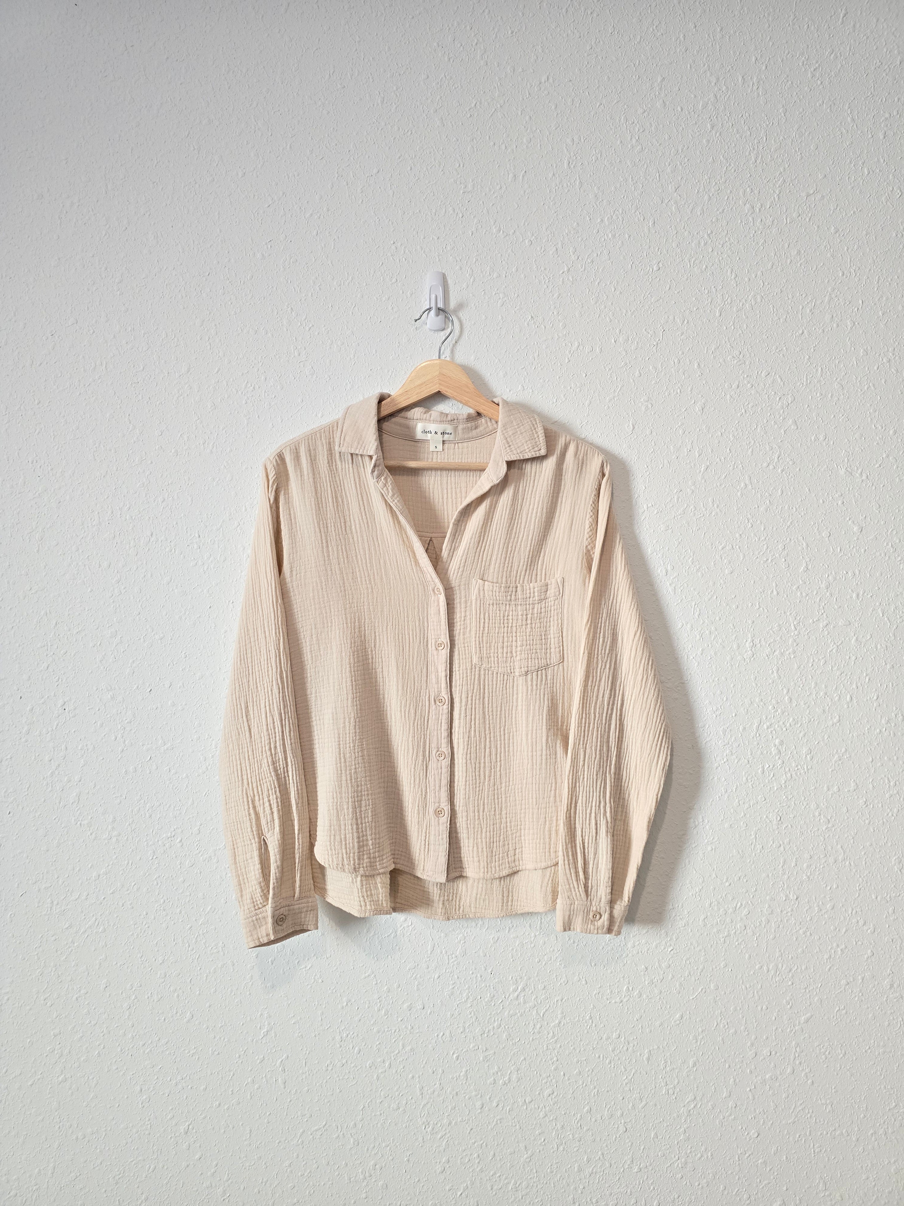 Anthropologie Gauze Button Up (S)