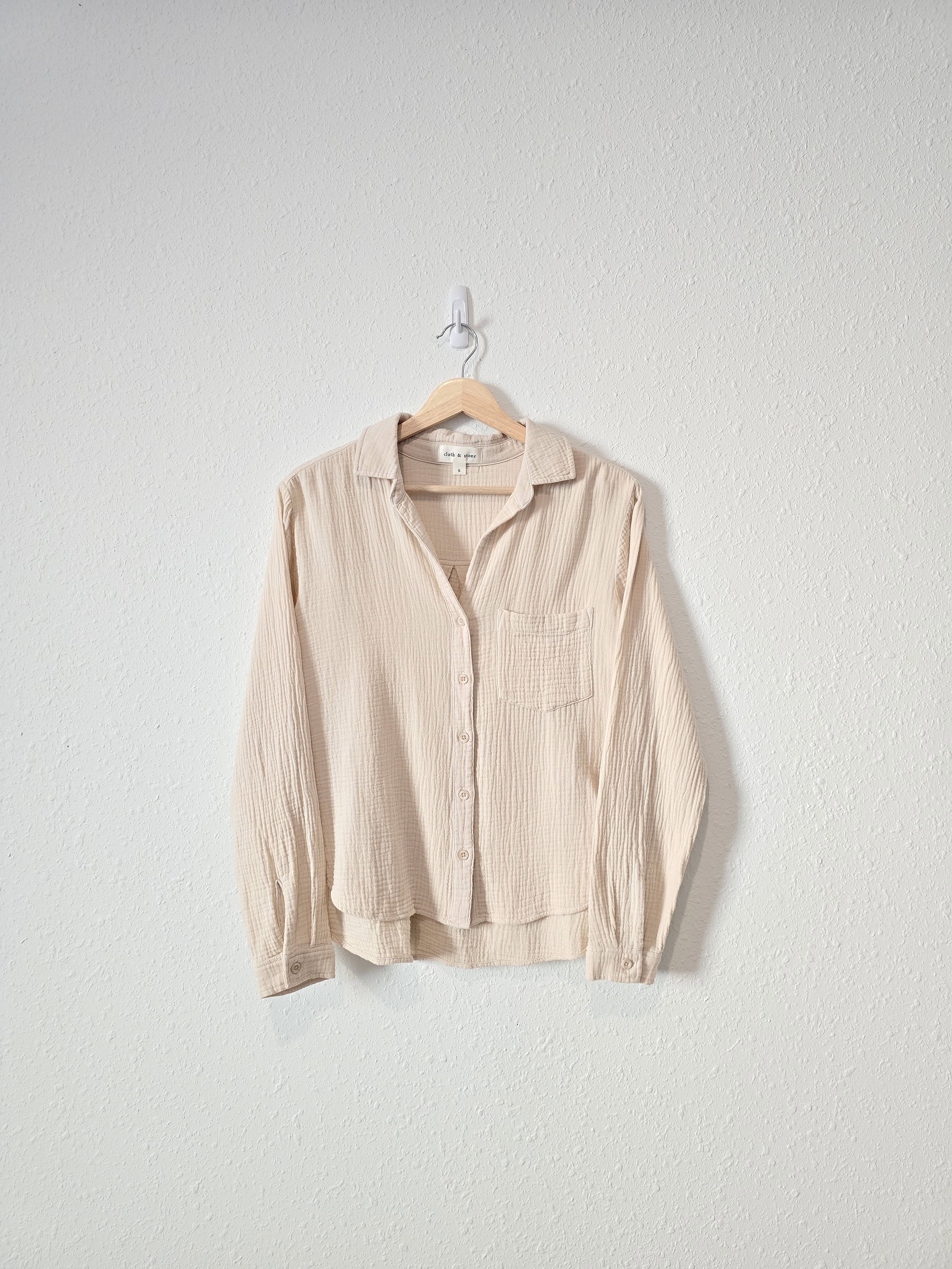 Anthropologie Gauze Button Up (S)