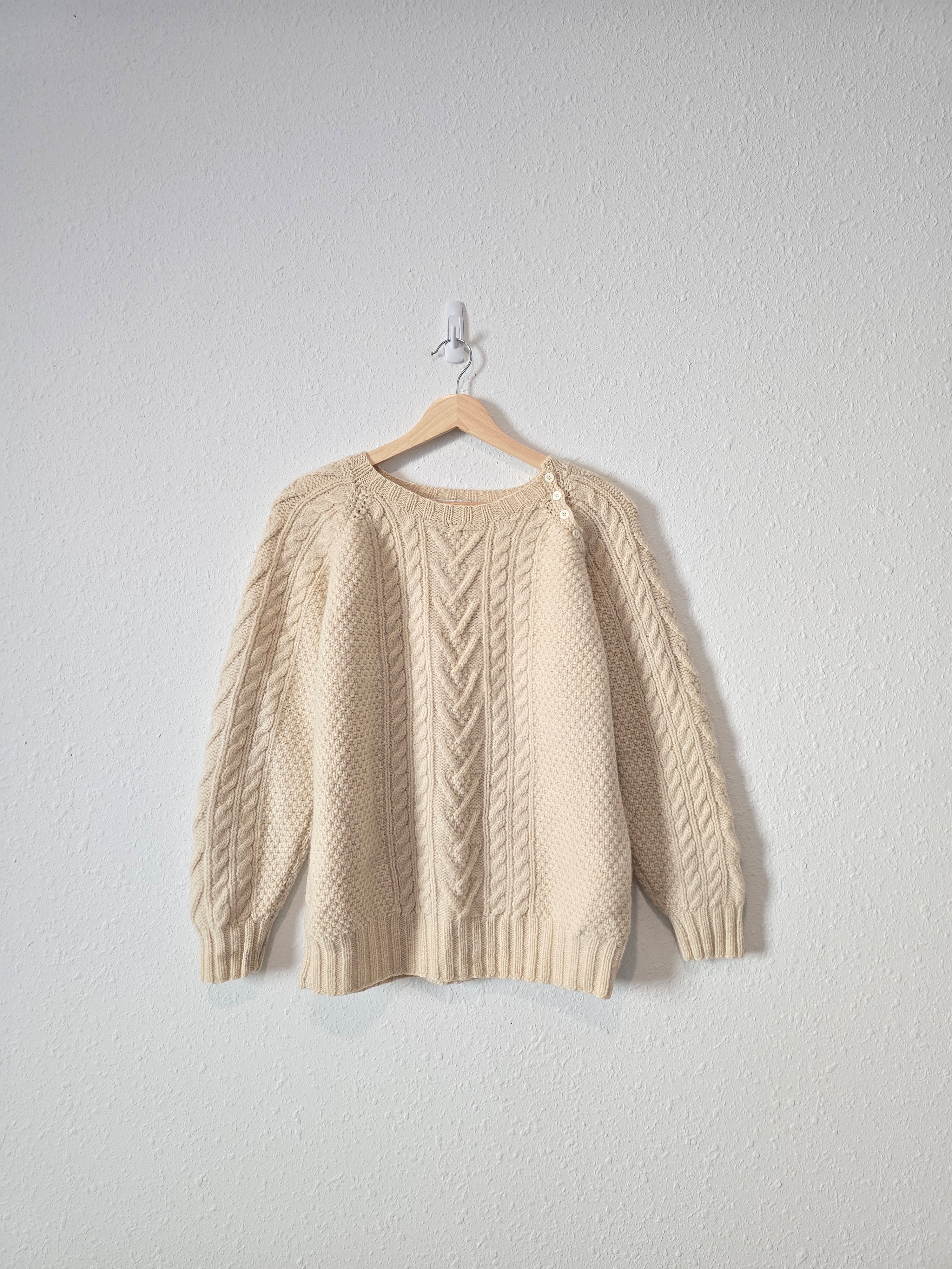 Vintage Chunky Wool Sweater (S)