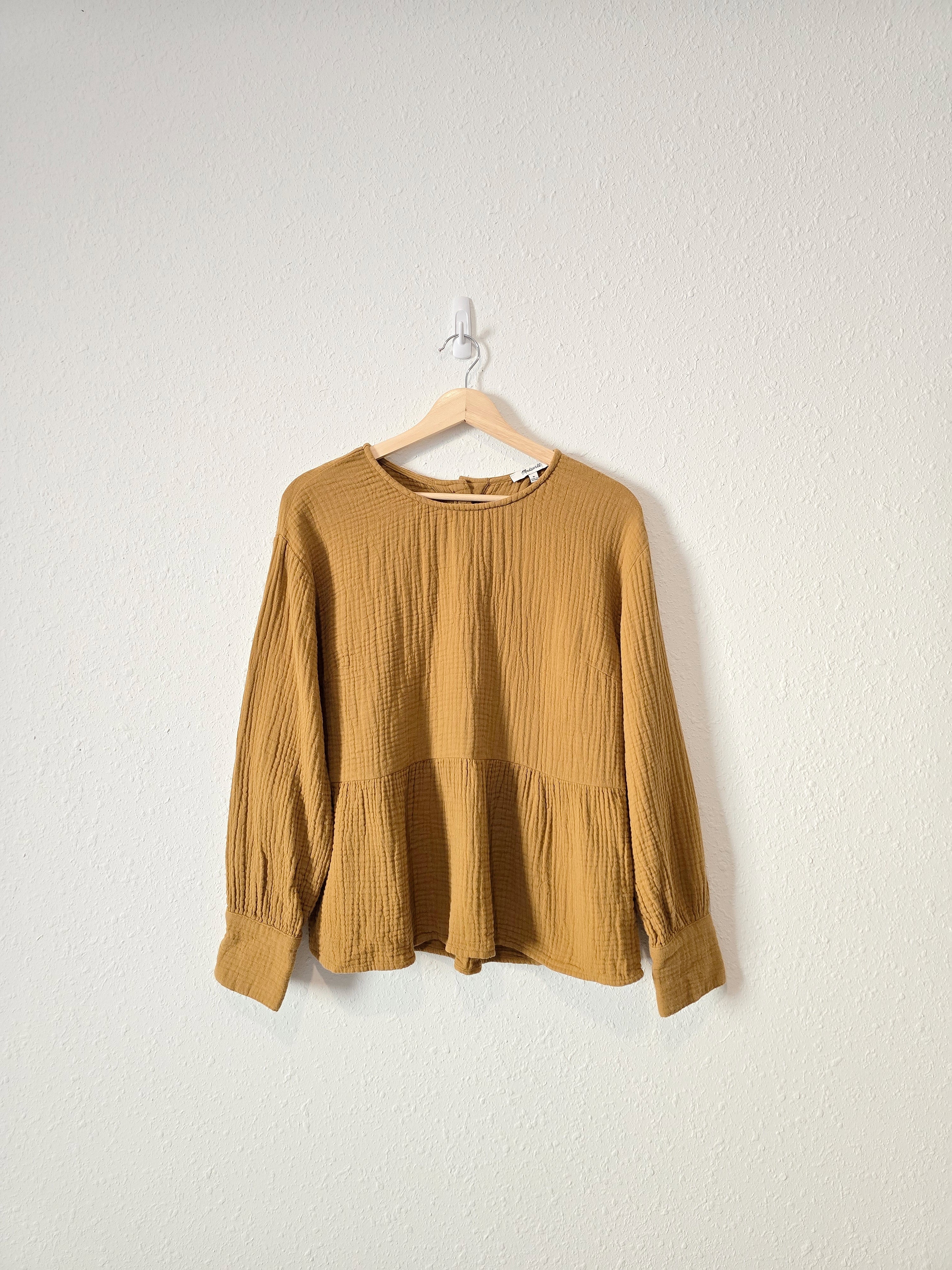 Madewell Gauze Button Back Top (M)