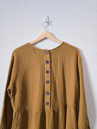 Madewell Gauze Button Back Top (M)