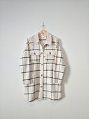 Checkered Button Up Shacket (L)