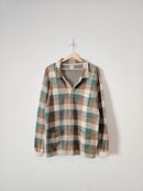 J.Crew Plaid Cotton Button Up (L)