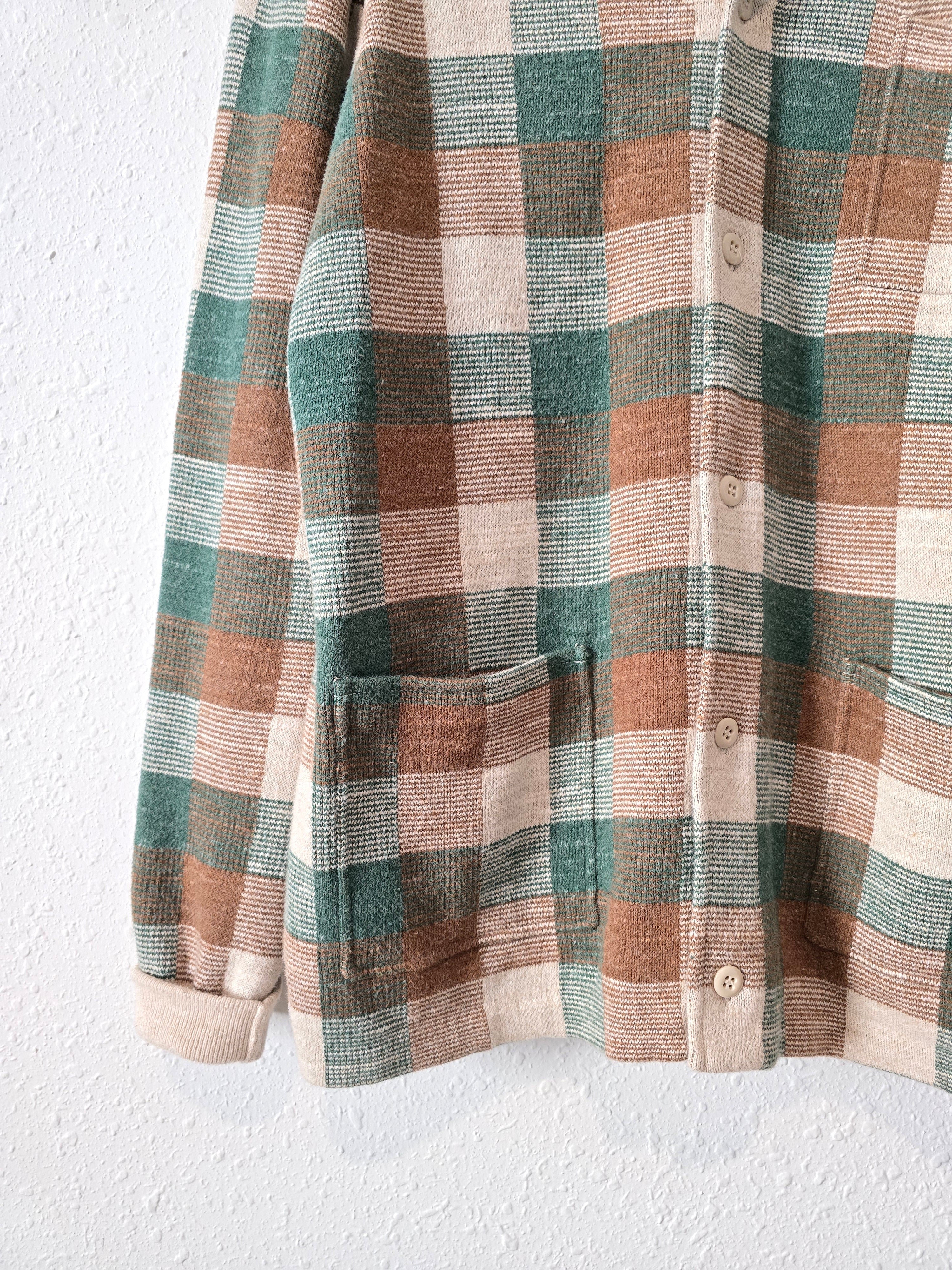 J.Crew Plaid Cotton Button Up (L)