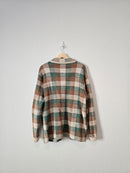 J.Crew Plaid Cotton Button Up (L)