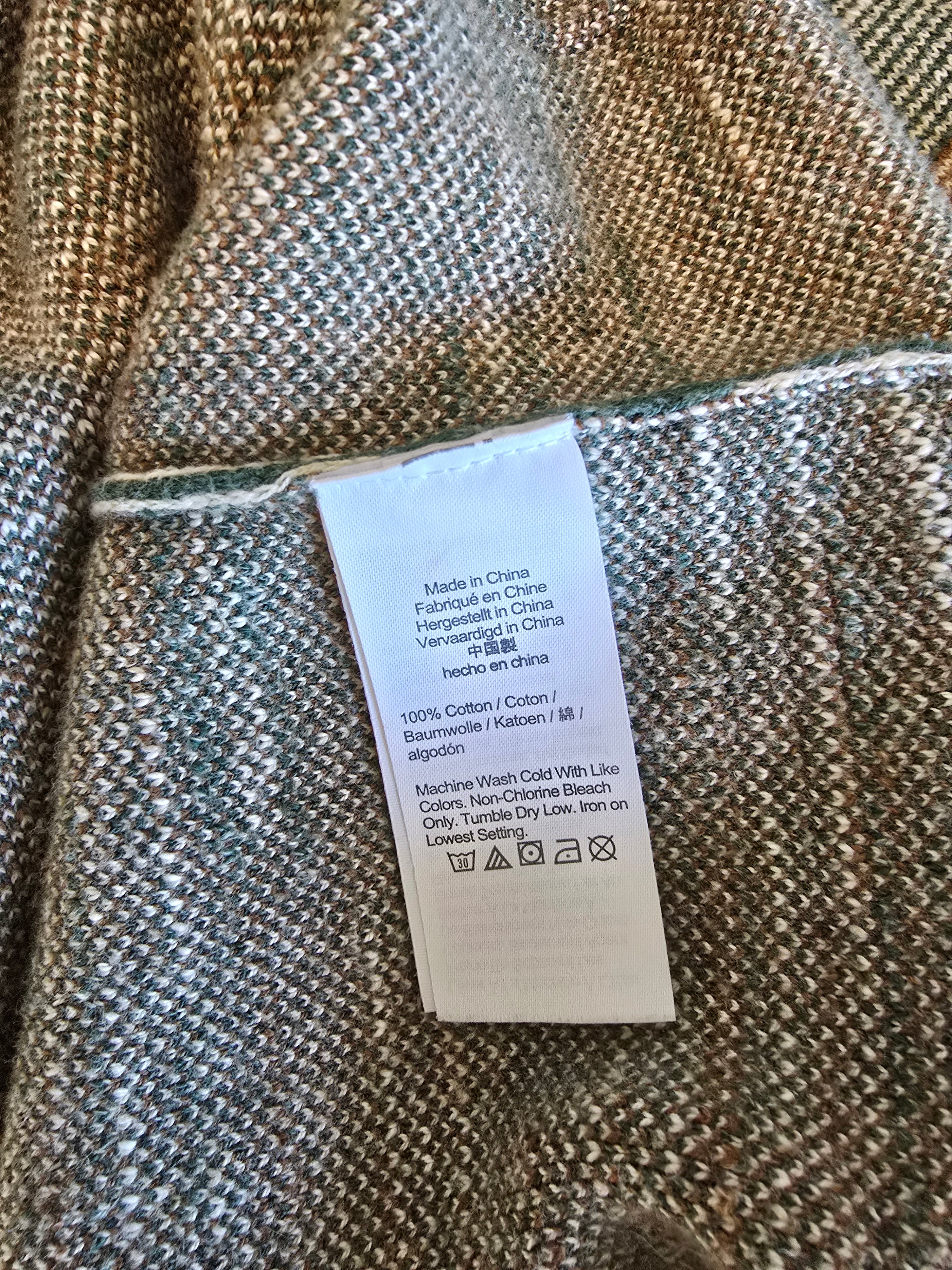 J.Crew Plaid Cotton Button Up (L)