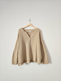 Mod Ref Waffle Henley Sweater (M)