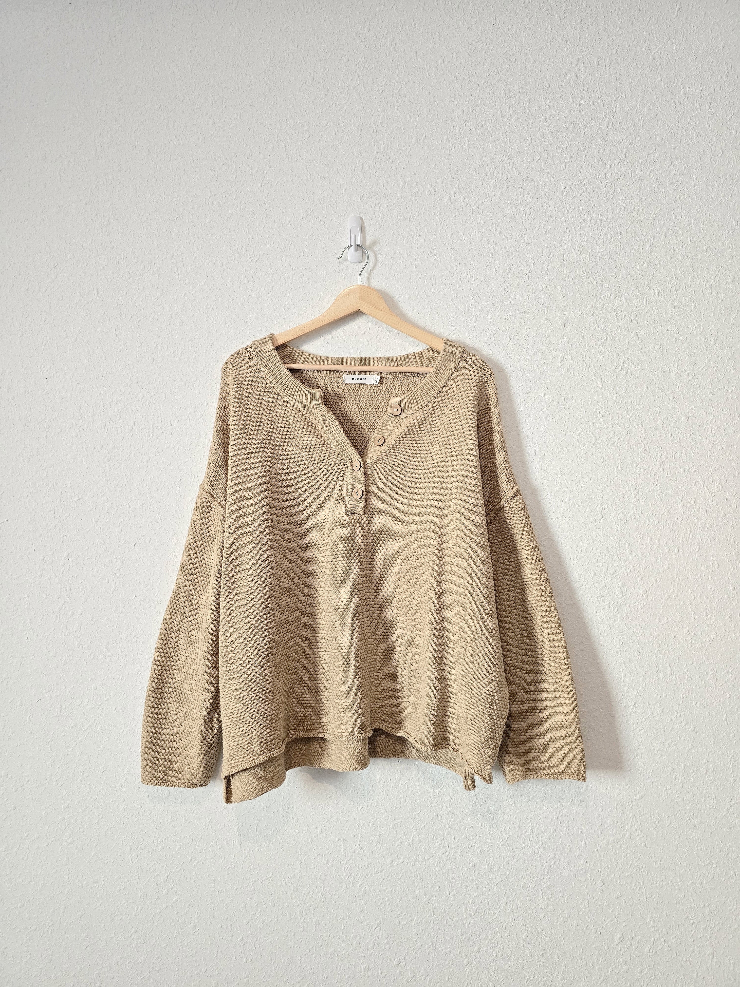 Mod Ref Waffle Henley Sweater (M)