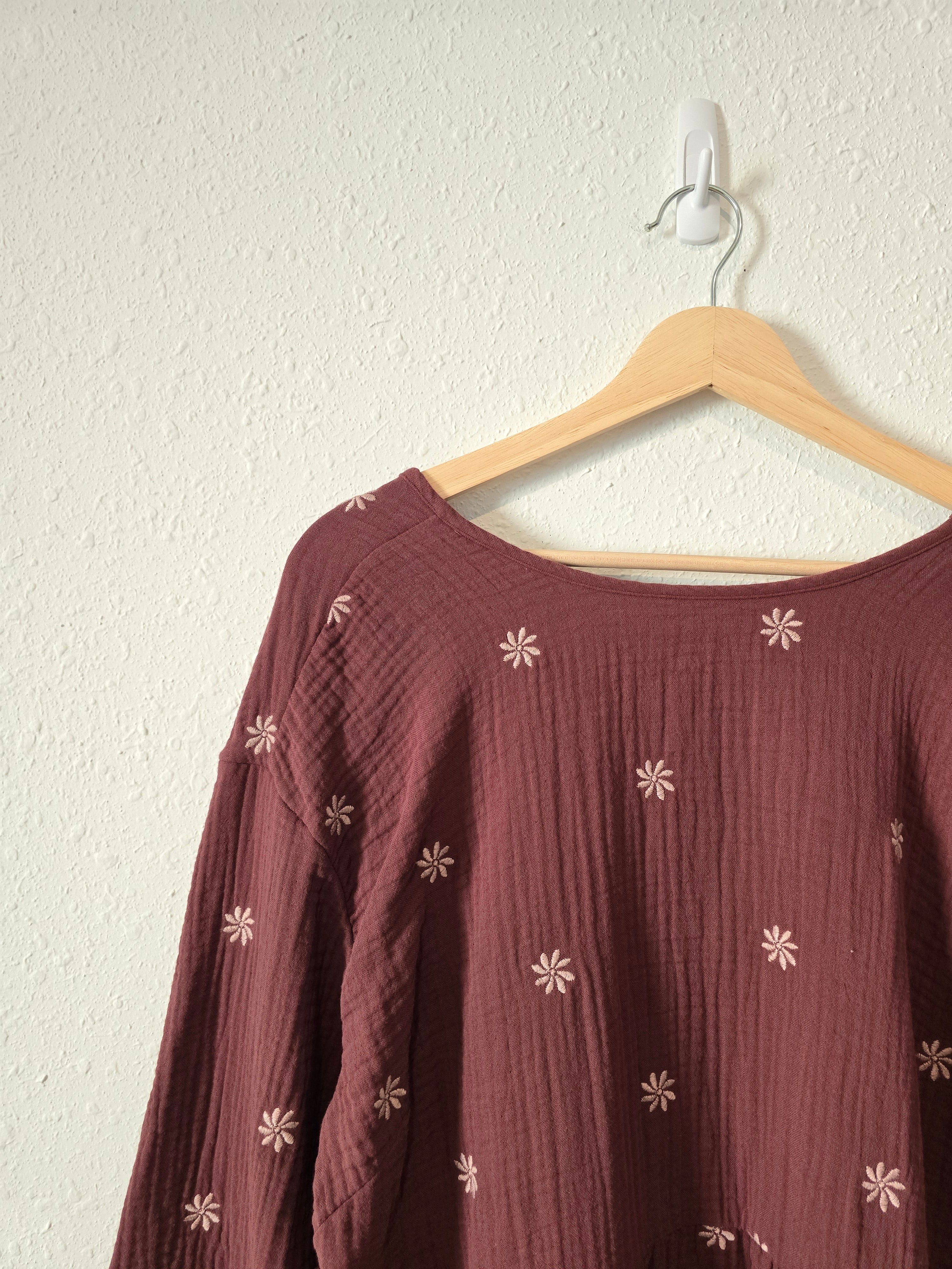 Madewell Floral Embroidered Top (1X)