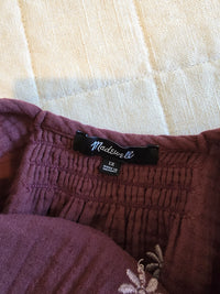 Madewell Floral Embroidered Top (1X)