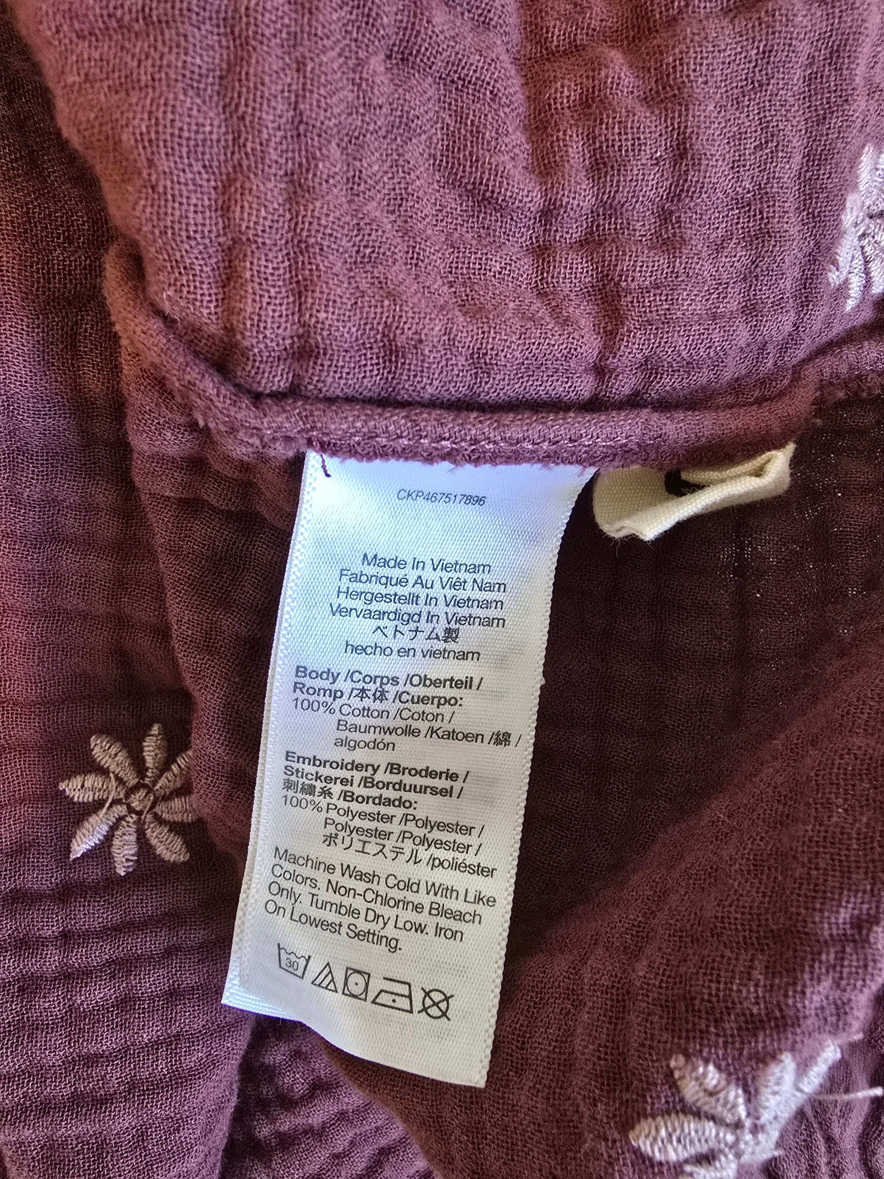 Madewell Floral Embroidered Top (1X)