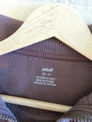 Aerie Brown Rib Quarter Zip Pullover (XS)