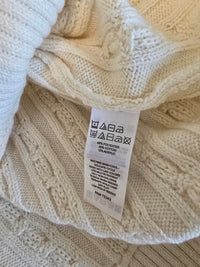 Cream Cable Knit Sweater (XL)