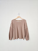 Hayden Brown Striped Tee (M)