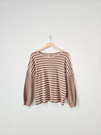 Hayden Brown Striped Tee (M)