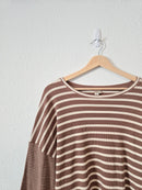 Hayden Brown Striped Tee (M)