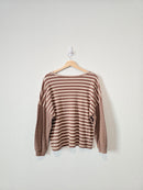 Hayden Brown Striped Tee (M)