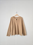 Madewell Cozy Henley Top (L)