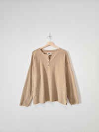 Madewell Cozy Henley Top (L)