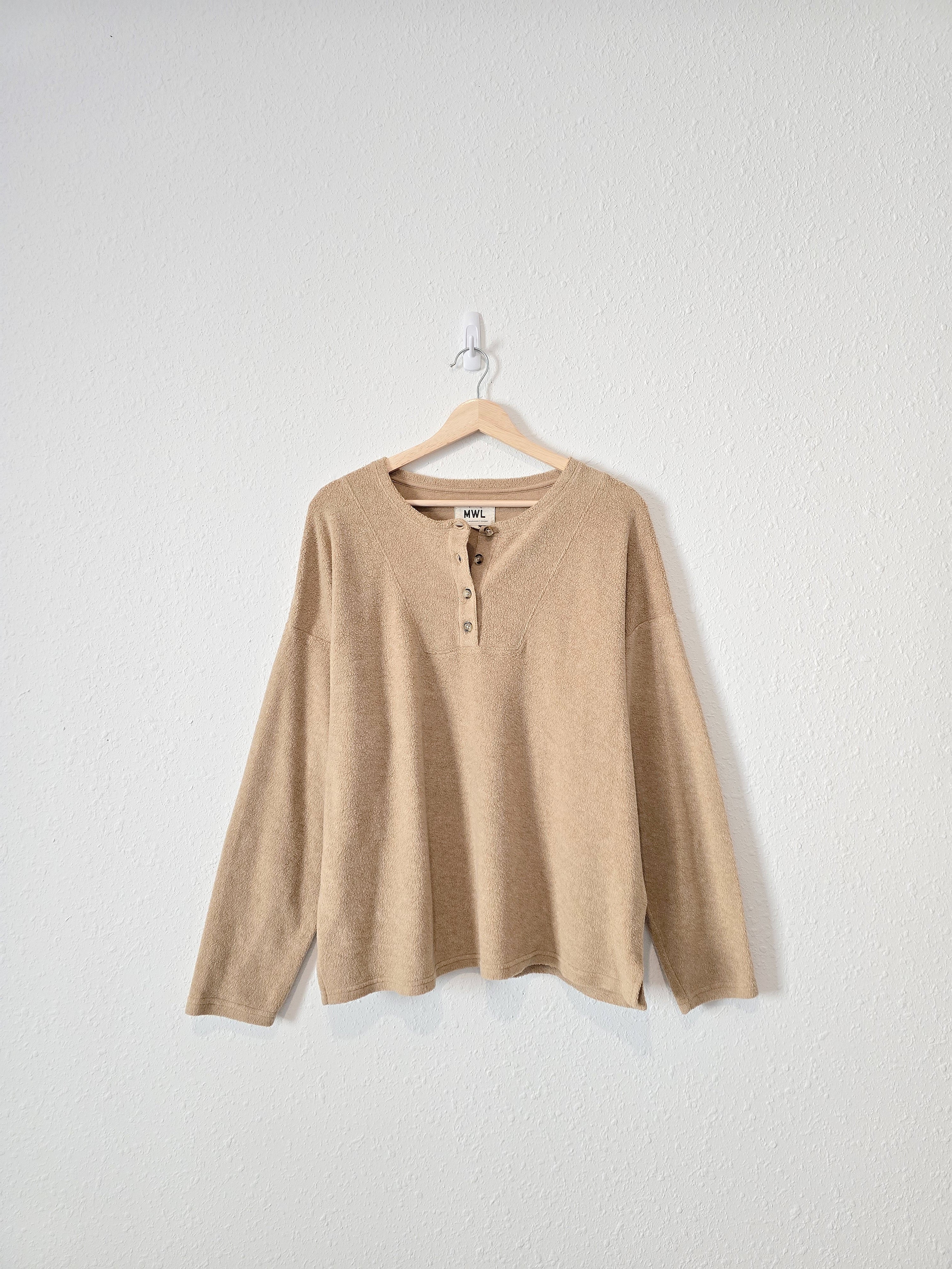 Madewell Cozy Henley Top (L)