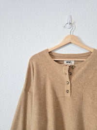 Madewell Cozy Henley Top (L)