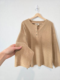Madewell Cozy Henley Top (L)