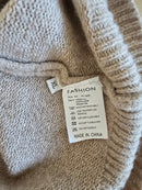 NEW Neutral Tie Front Sweater (XL)